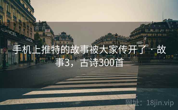 手机上推特的故事被大家传开了 · 故事3,古诗300首